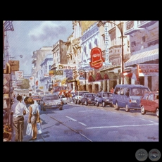 CALLE PALMA, ASUNCIÓN - Acuarela de EMILI APARICI